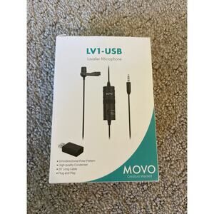MOVO LV1-USB Lavalier Microphone Lapel Microphone